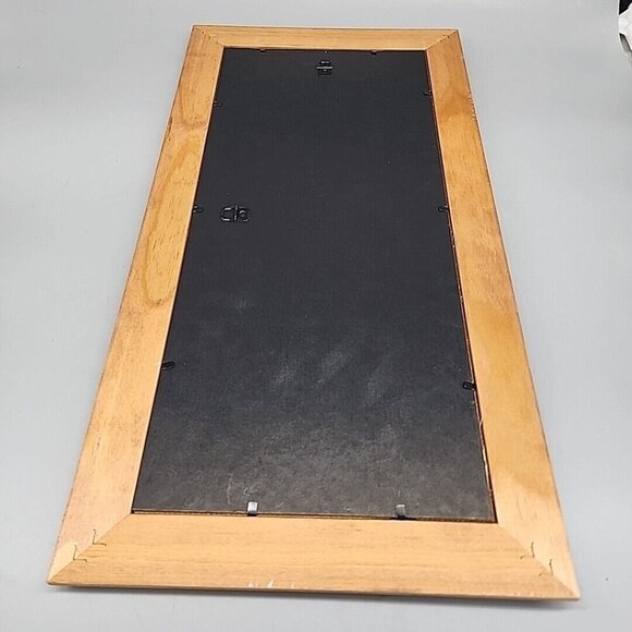 MCM Print Glass Wood Framed Big Eyed Boy France 60s 18x10" Newspaper - Picture 4 of 4